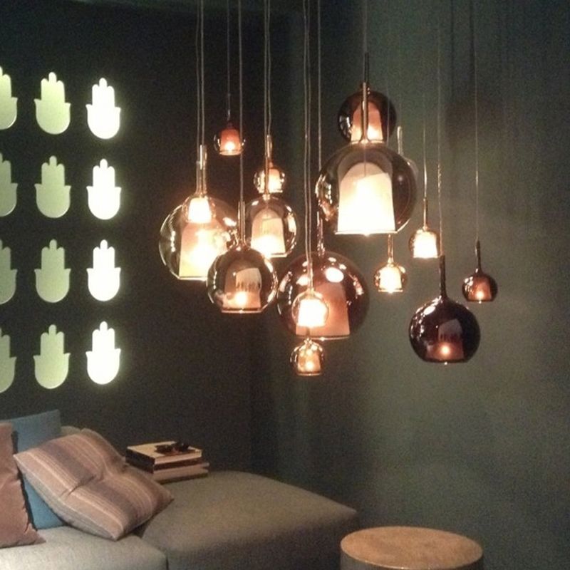 Pendante de style moderne 1 lumière minimalisme Verre Lumière suspendue pour la salle à manger