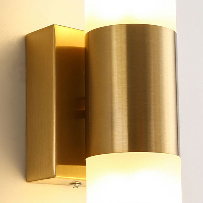 Linear Shape Metal Wall Light Modern 2-Lights Wall Mount Lighting