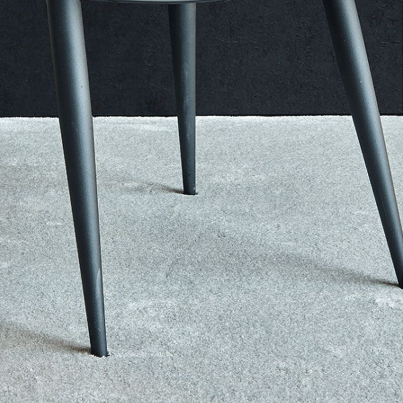 Industrial Design Wingback Armless Chairs Faux Leather Dining Chairs