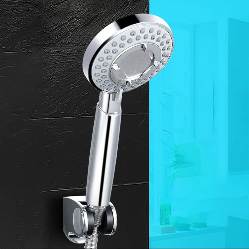 Silver Handheld Shower Head 3 Sprays Stainless Steel Wall-Mount Showerhead