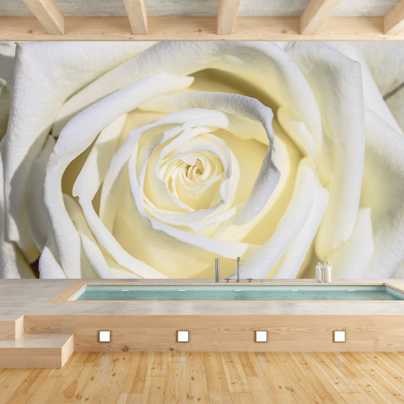 Partial Rose Contemporary Wall Mural Modernist Wall Covering for Bedroom