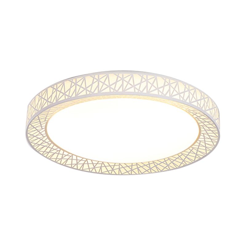 15 "/19" /23 " Wide Ring Acrylique Flush Lighting Contemporary Led White Flush Mount Lamp Fixture for Bedroom