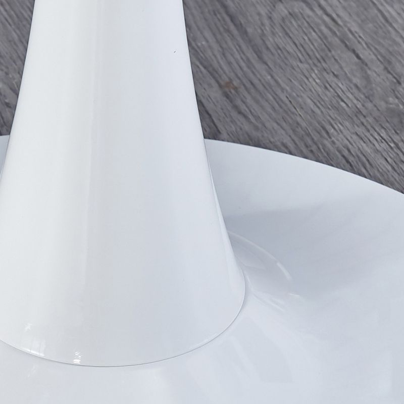 Contemporary Top Dining Table Round Dining Table with Pedestal Base