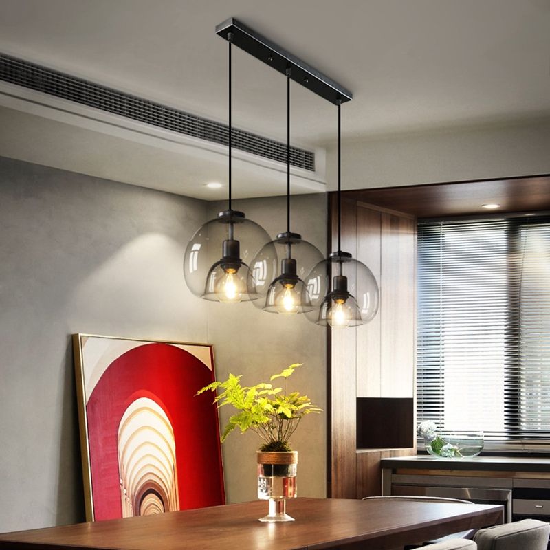 Estilo moderno de forma esférica iluminación colgante de vidrio Luz para dormitorio