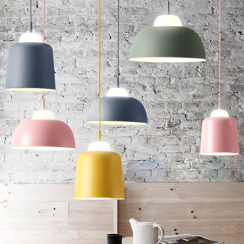 Metallschüssel -Form hängende hängende Licht minimalistische Suspension Anhänger Licht