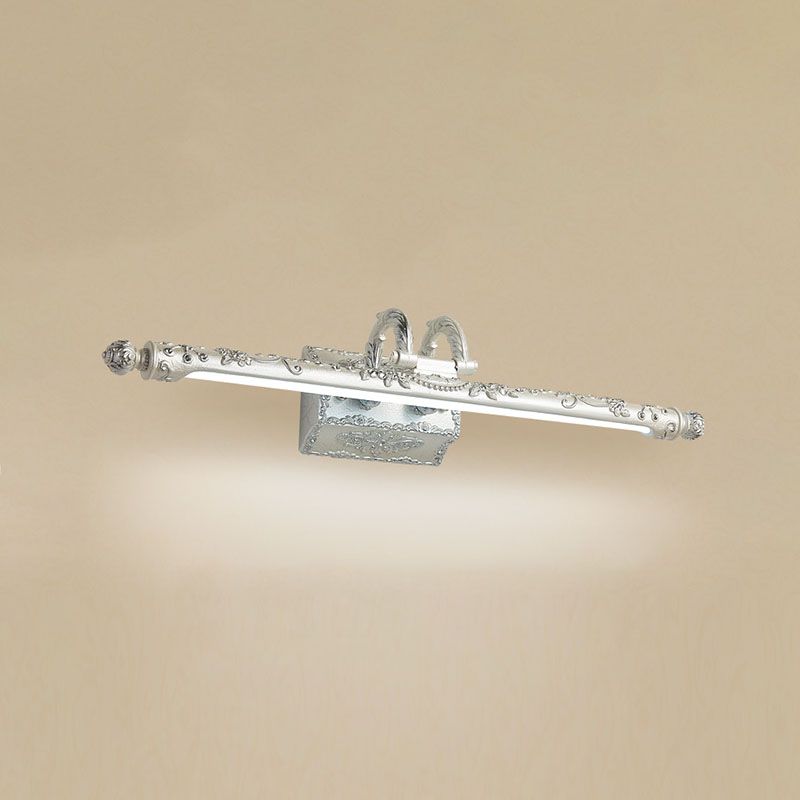 Bar Shaped Vanity Mirror Lamp Traditional Resin Bathroom LED Wall Light