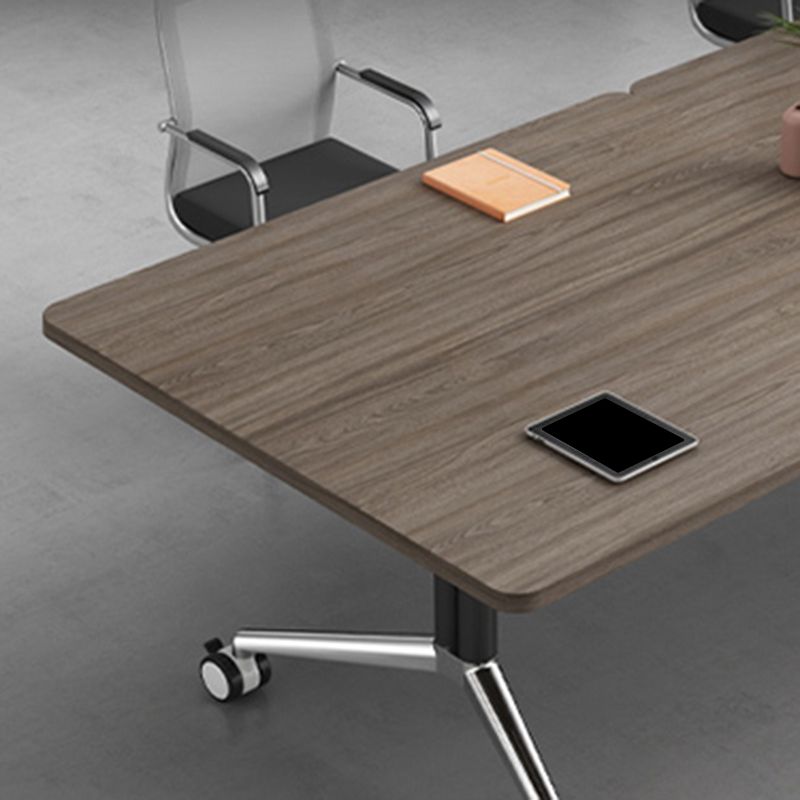 Rectangular Shape Modern Style Office Desk Wooden Task Desk with 2 Legs for Office