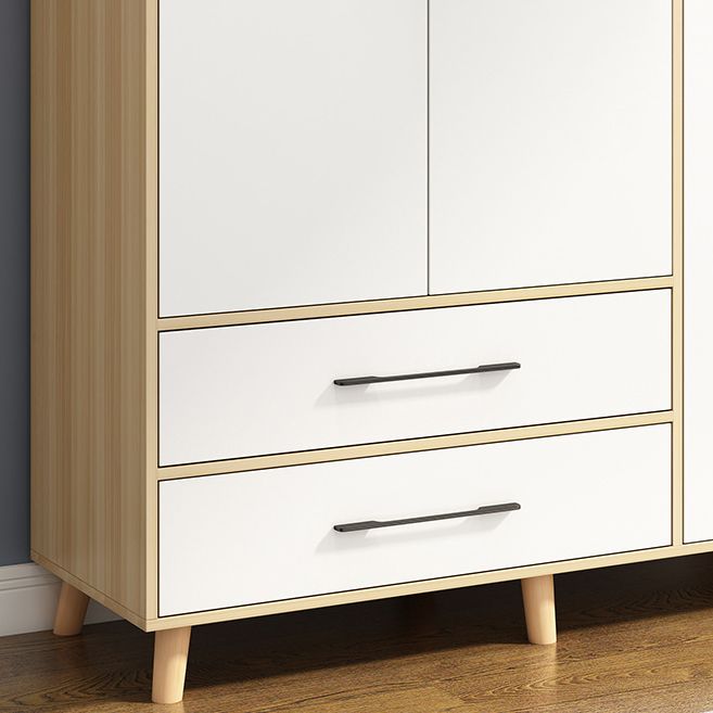 Wooden Wardrobe Closet With Shelves Contemporary Wardrobe Armoire