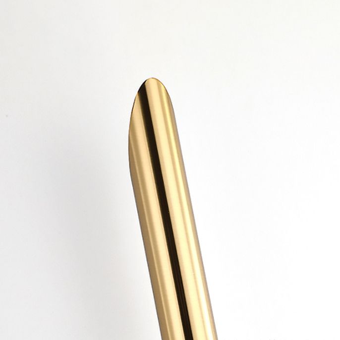Linear Shade Wall Sconce Modern Style Metal Wall Mount Light Fixture in Gold