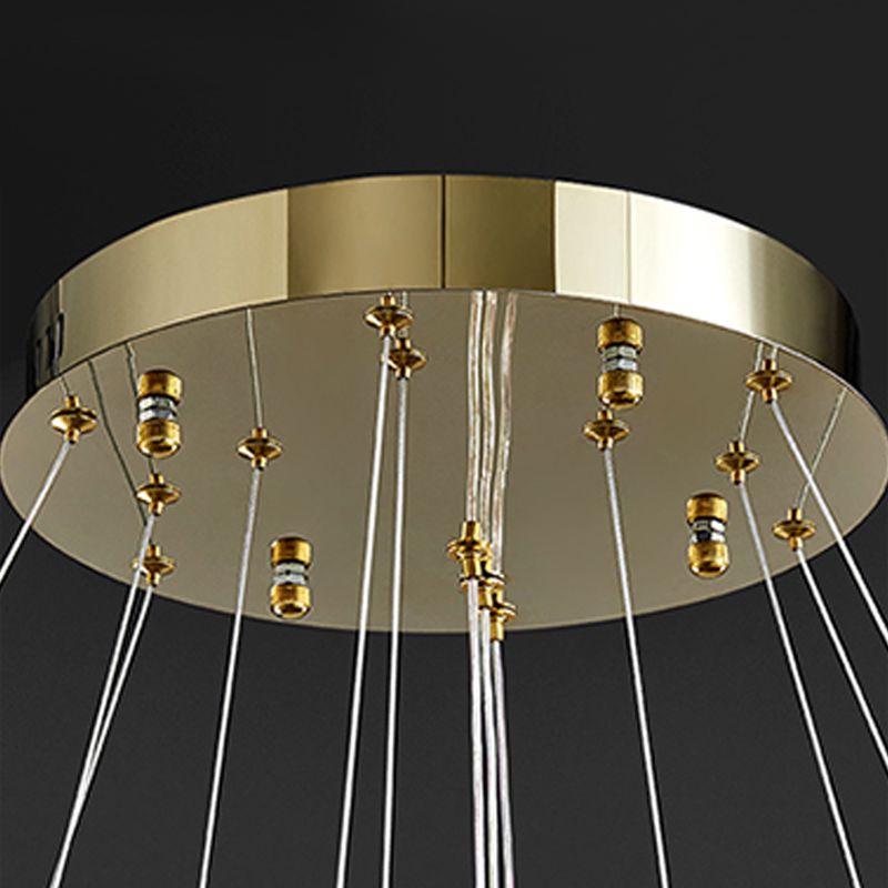 Moderne ronde kroonluchter verlichtingsarmaturen Multi-tier hangende hangende lampen
