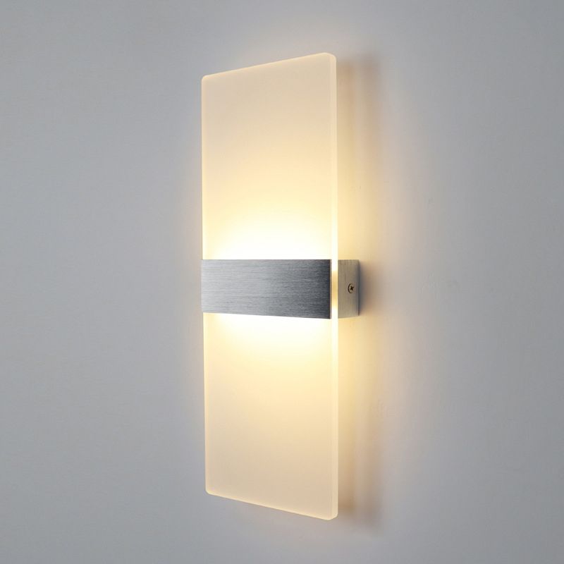 LED LED LED GEOMÉTRICA CONTAMÉTRICA Metal 1 Luz de pared de luz