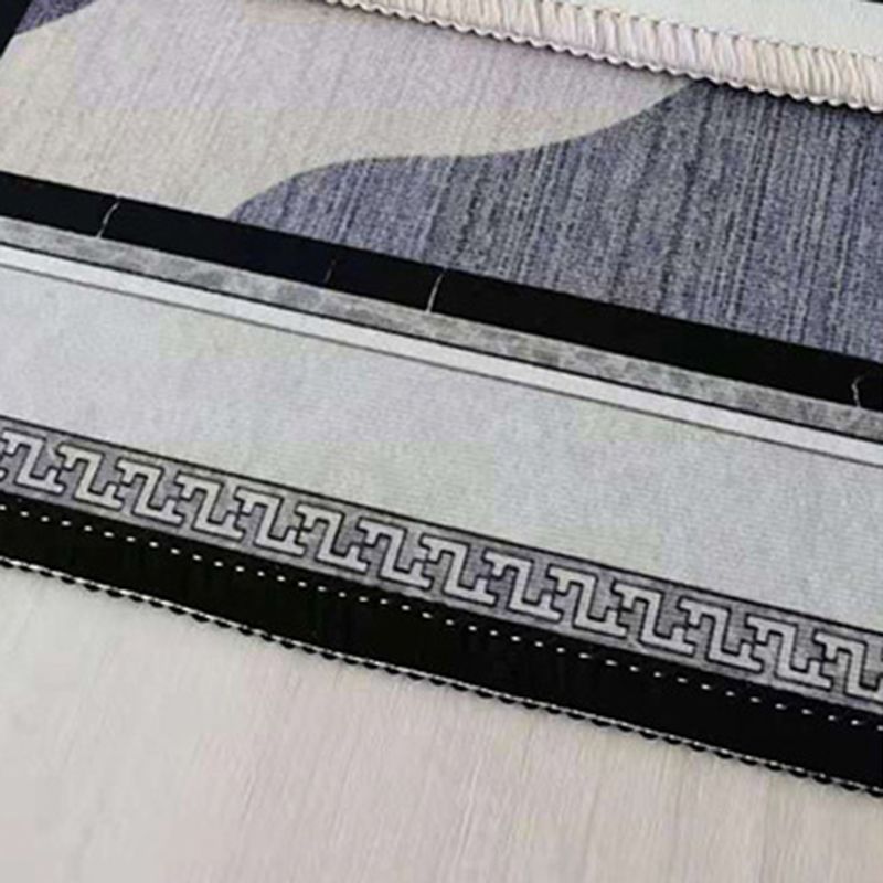 Modern Green Rug Polyester Circle Rug Stain Resistant Indoor Rug for Drawing Room