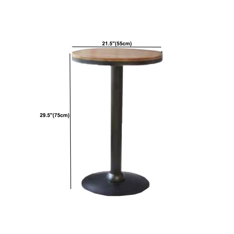 Solid Wood Pub Table Round Bar Height Modern Bar Table for Indoor
