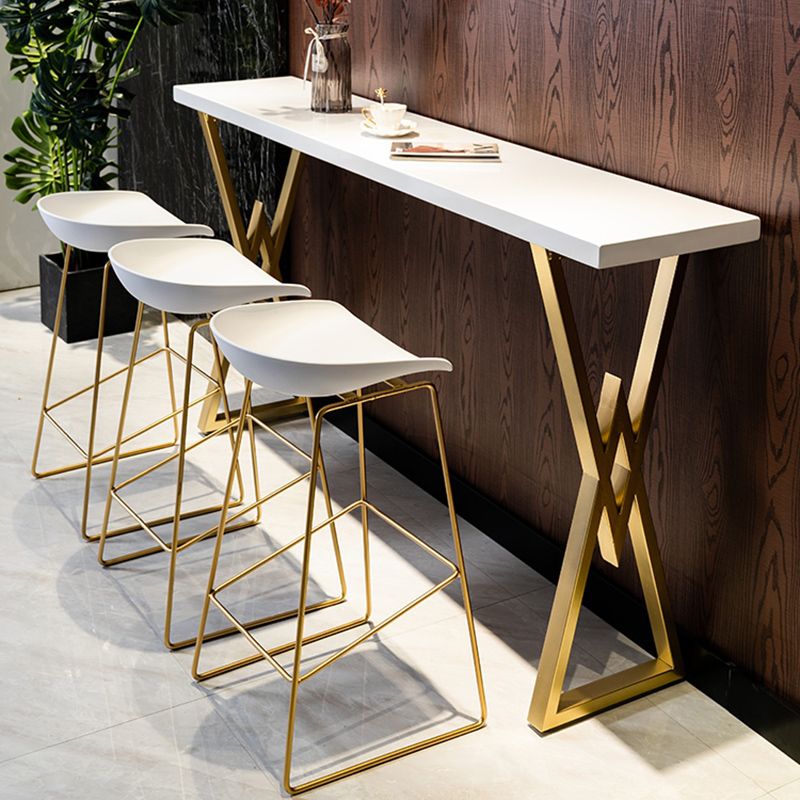 Glam Style Bar Set 1/2/4 Pieces Solid Wood Rectangle Counter Set