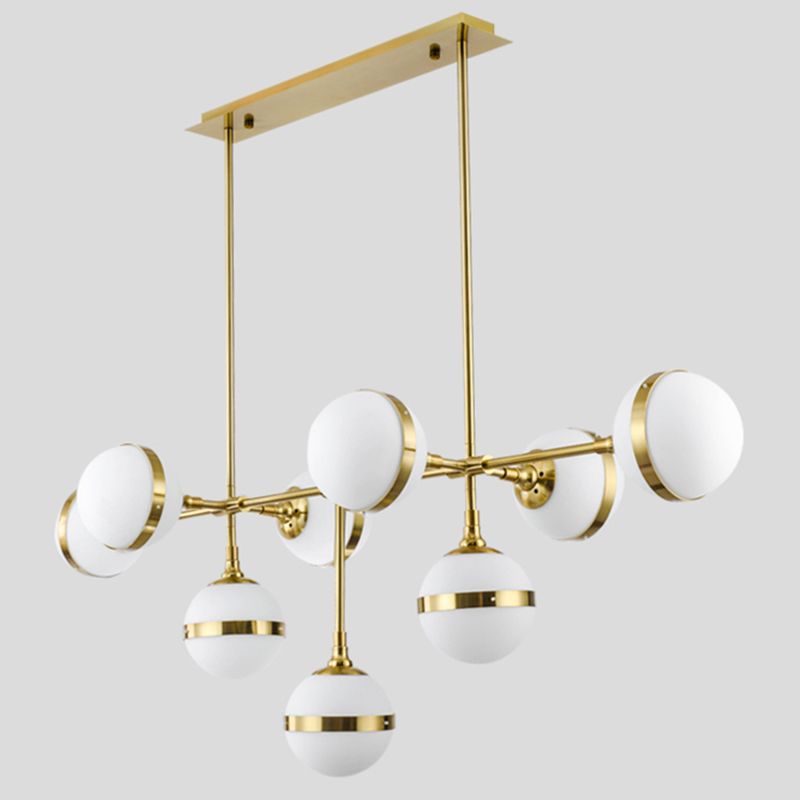 Modern Style Spherical Shape Island Lights Glass Hanging Island Lights