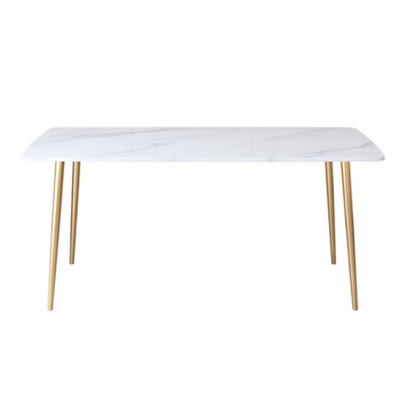 Metal Mesa sinterizada de mesa de interior tradicional rectángulo de lujo con 4 patas