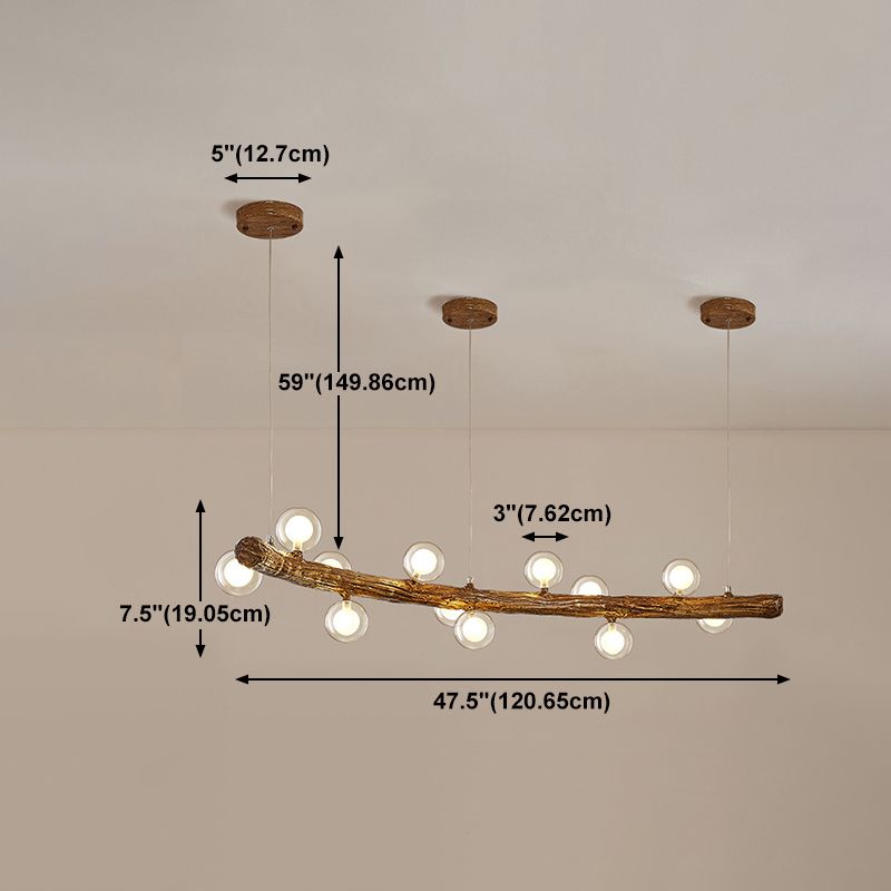 Accesorios de iluminación colgante de múltiples luces de vidrio de lámpara simple para comedor para comedor