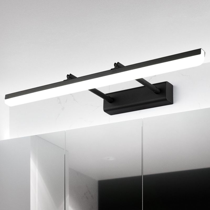 1-Light Linear Murce Sconce Modern Style Metal Appince Lampe pour la salle de bain