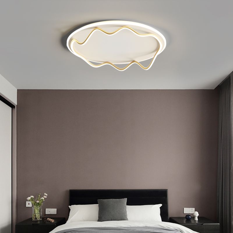 Luminaires de plafond de simplicité en aluminium de lumière de bâti affleurant de LED pour le salon