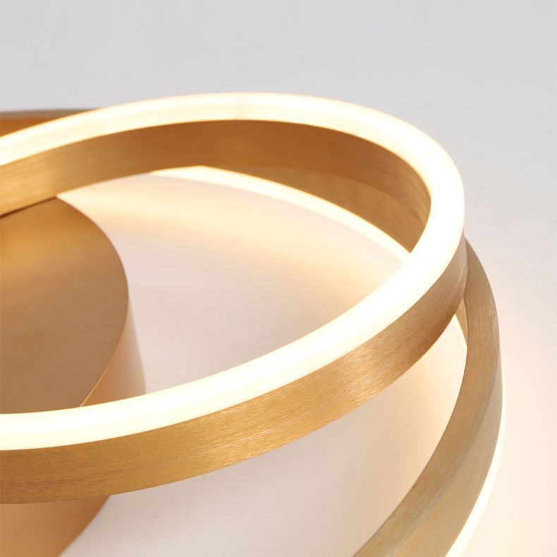 LED-Unterputz-Deckenleuchten, goldene Ring-Deckenleuchte für Schlafzimmer