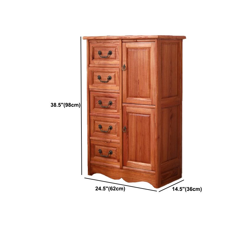 Industrial Square Accent Cabinet Antique Finish Cabinet With Doors