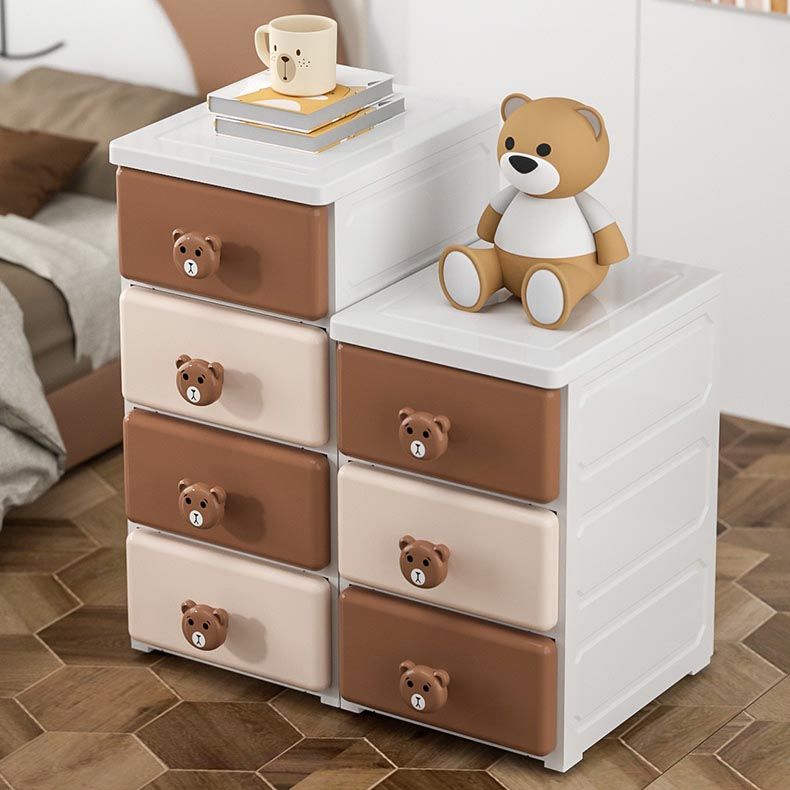 Contemporary Wardrobe Cabinet With Drawer Plastic Storage Cabinet