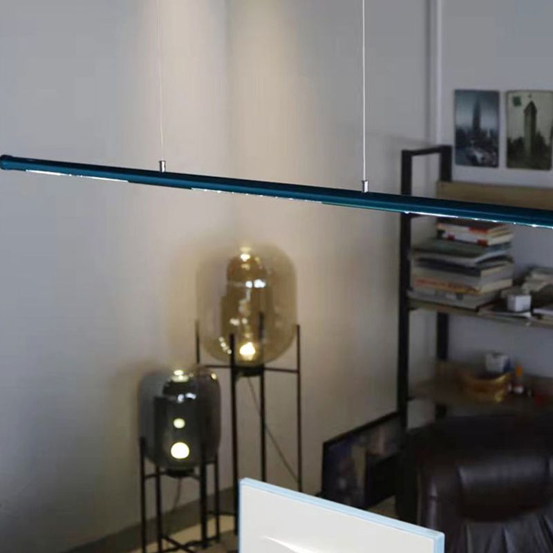 Style luminaire île en aluminium simple