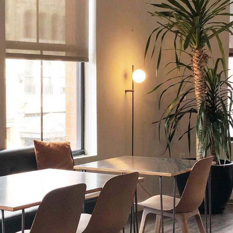 Eigentijdse stijl kogelwand gemonteerd licht glas 1 licht wandlamp barmonus