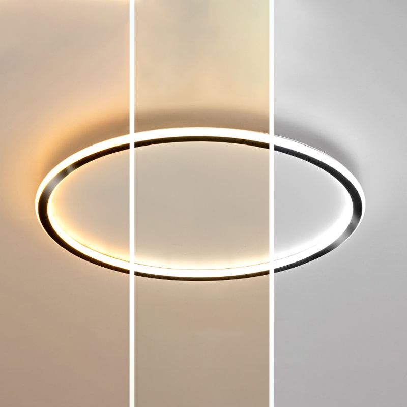 Lámpara empotrada LED ultrafina de 1 luz, nueva lámpara acrílica moderna de montaje en techo para dormitorio