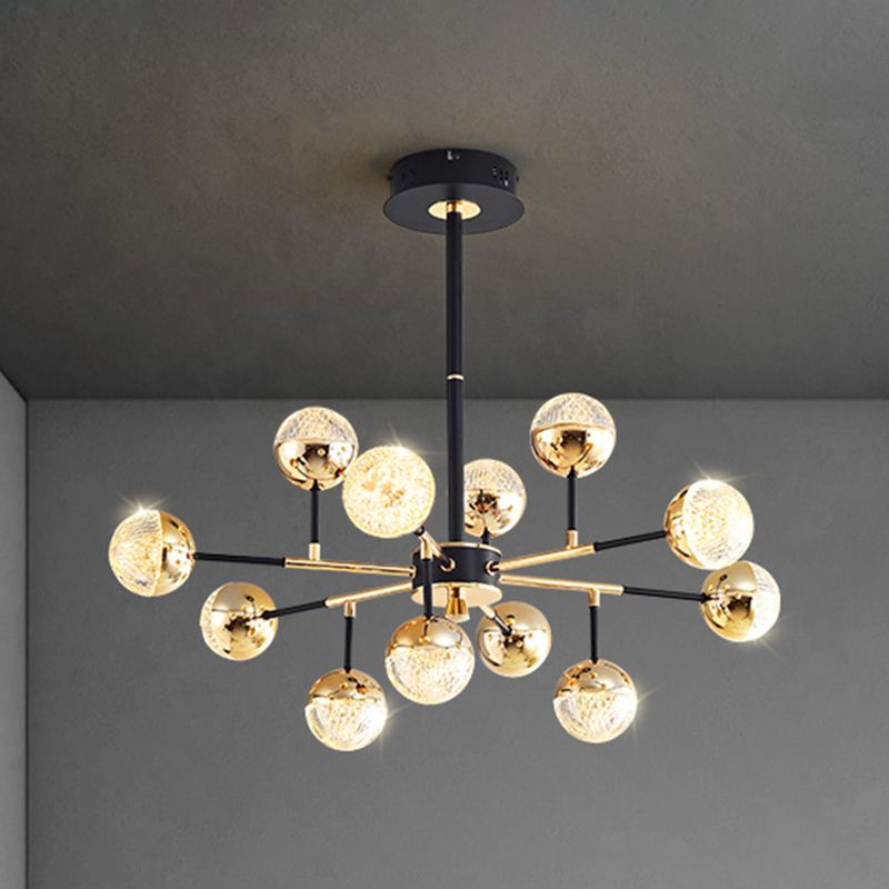 Hangende verlichtingsarmaturen modernistische stijl bolvorm met metalen kroonluchter lichten