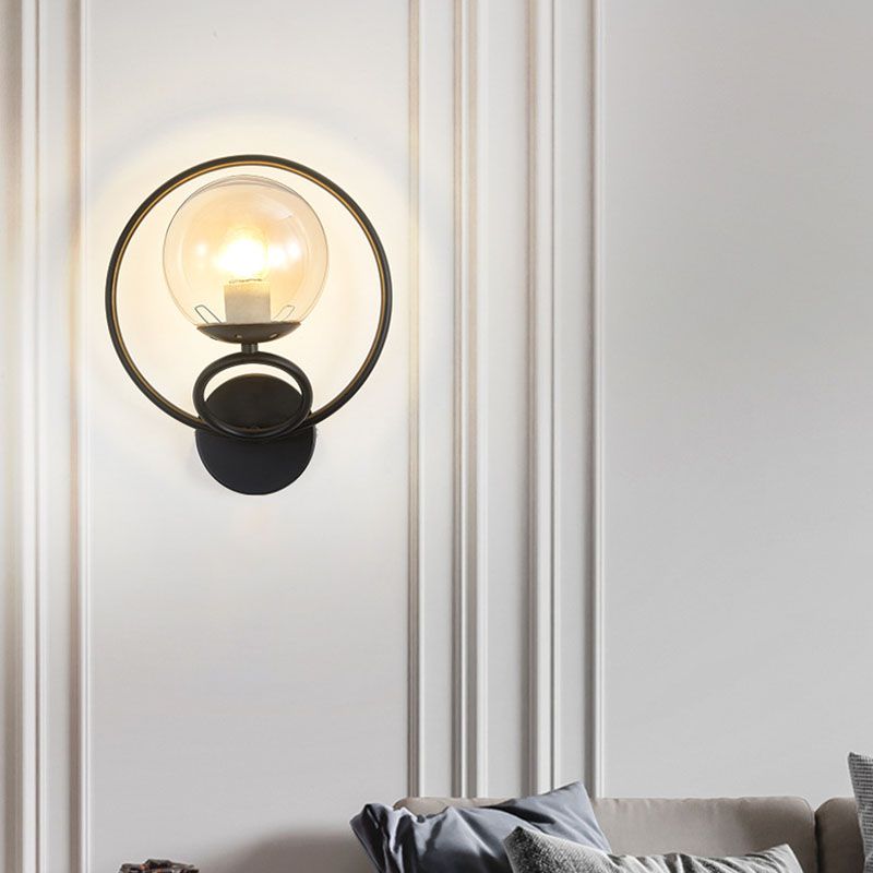 Modern Simple Iron Vanity Light Circle Shape Vanity Lamp for Shower Room