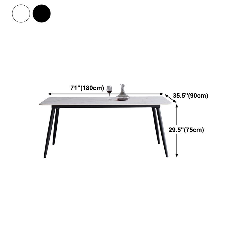 Sintered Stone Home Dining Table Industrial Dining Room Table
