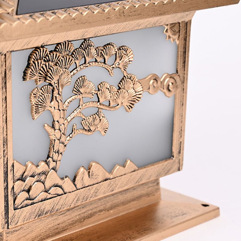 Modern Creative LED Solar Lighting Fixture with Acrylic Shade for Garden