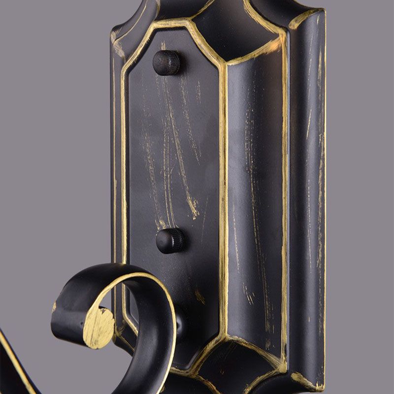 Bol noir Mur Light Traditional White Glass Shade 1-Light Bedroom Murce Balle