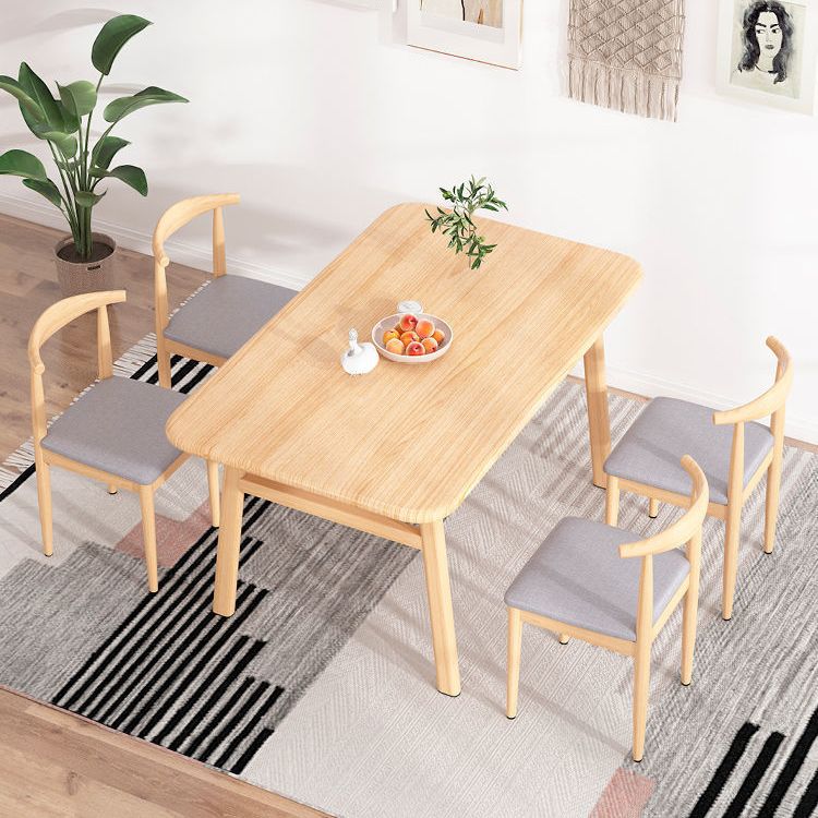 Modern Wood Dinette Set 1/2/3/5/7 Pieces Home Dining Table Sets