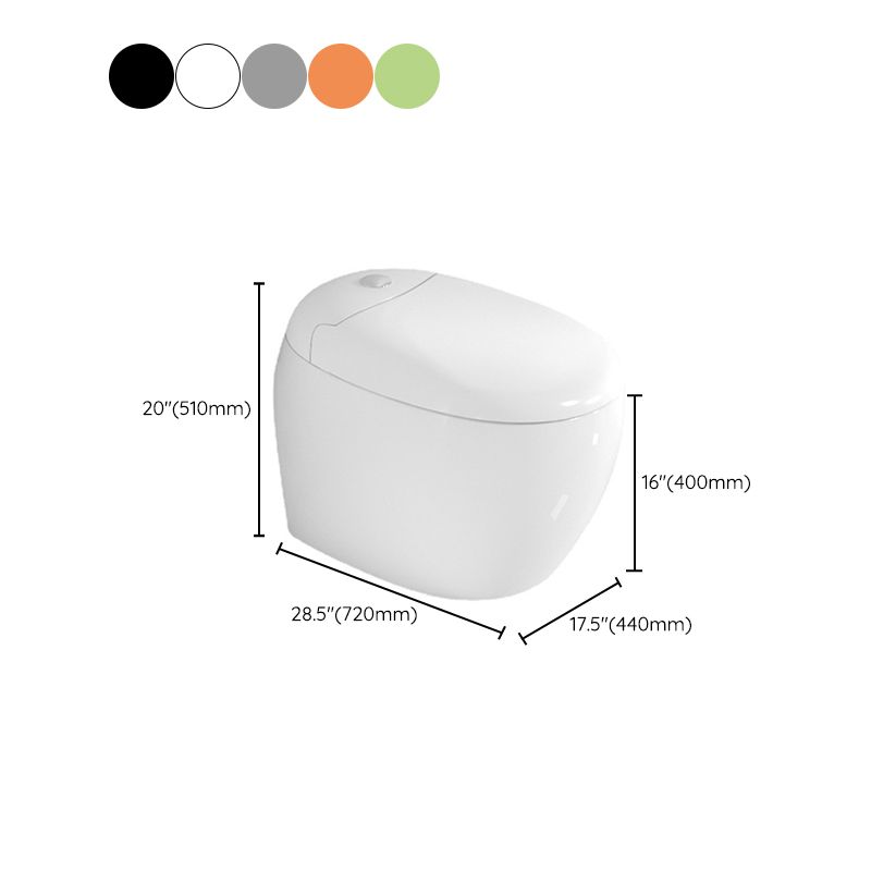 Modern Polished Finish Ceramic Toilet Indoor All-In-One Toilet Bowl