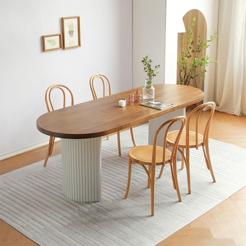 Contemporary Style Dining Table Solid Wood Dinette Table for Home Kitchen