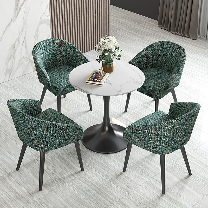 Contemporary 1/5 Pieces Dining Set Sintered Stone Dinette Table Set