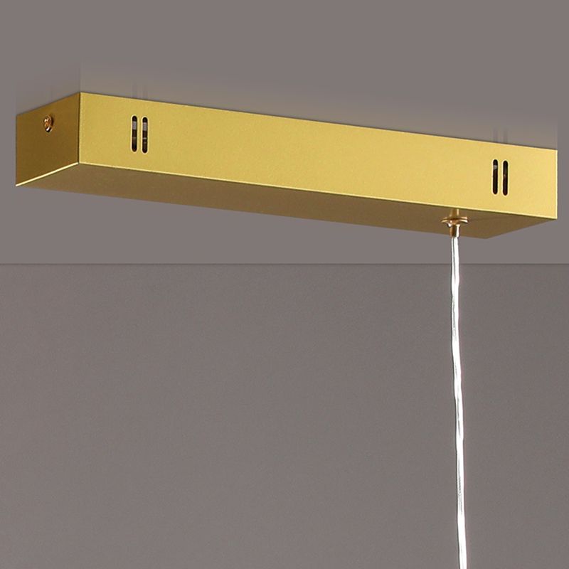 Contemporary Pendant Light for Kitchen Linear Island Pendant Light Metal 1-Light