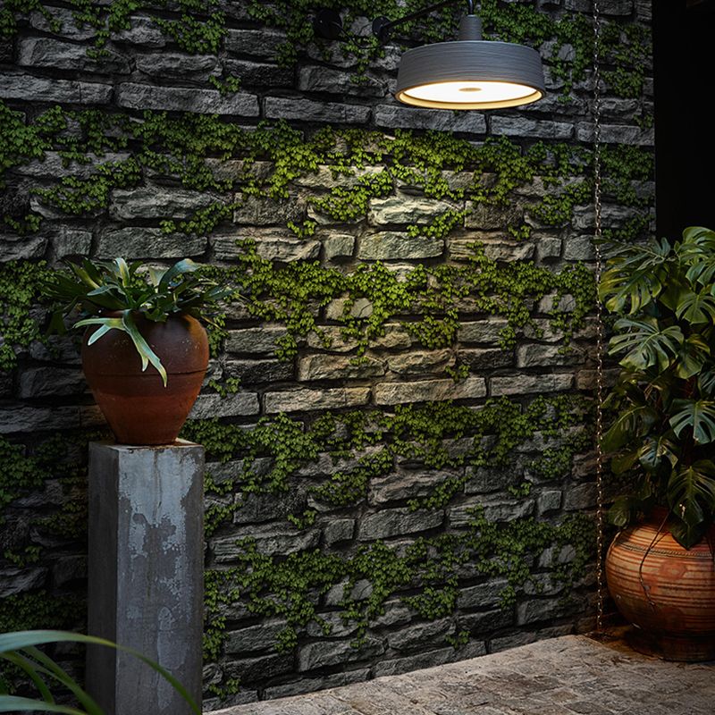 Industrial Brick Wallpaper Roll PVC Unpasted Multicolor Wall Covering for Accent Wall