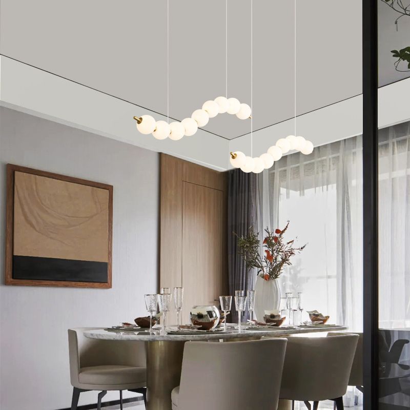 Contemporary Island Light Fixtures Molecule Hanging Lamp for Dining Room
