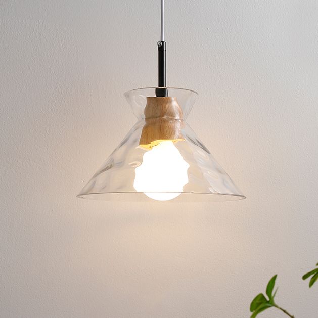 Geometric Shape Glass Hanging Light Modern Multi Lights Hanging Light Mounted Fixture