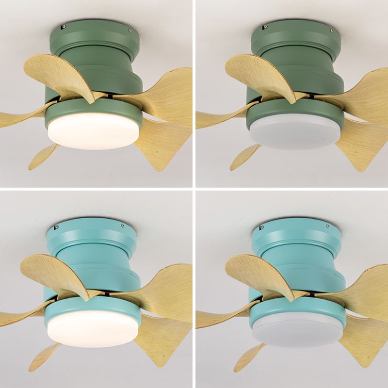 1 Light Ceiling Fan Lighting Modern Style Metal Ceiling Fan Lighting for Bedroom