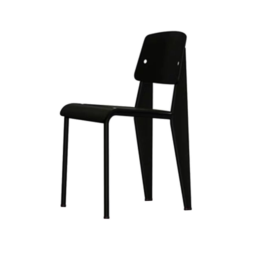 Metal and Plastic Open Back Modern Side Dining Chairs for Home