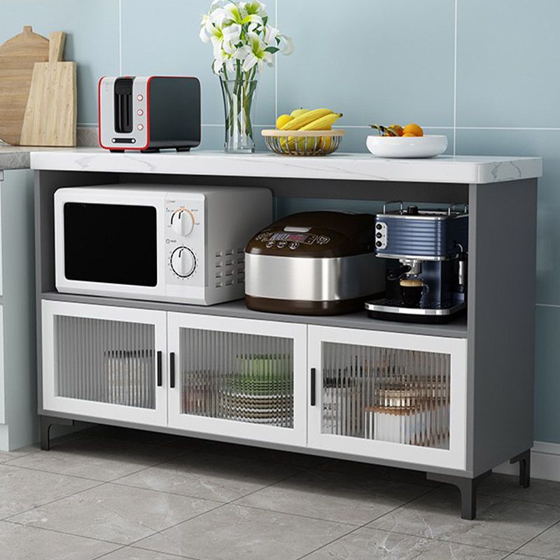 Modern Kitchen Island Table Dining Room Stationary Prep Table