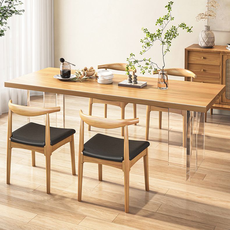 Modern Solid Wood Furniture 1/5/7 Pcs Standard Height Dining Room Table Set for Home Use