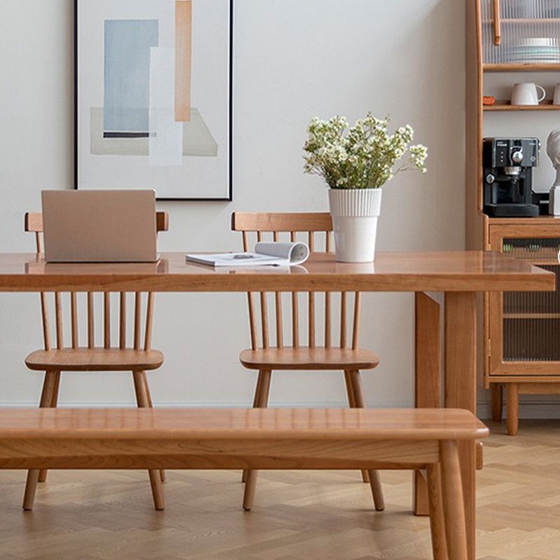 Modern Trestle Dining Table Solid Wood Dining Table for Dining Room
