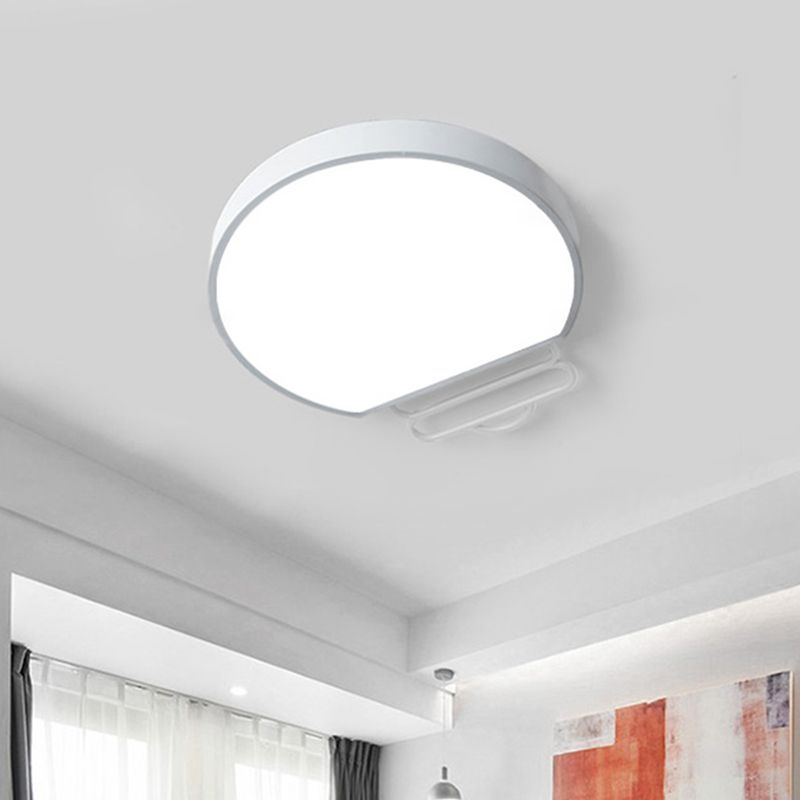 Noordse LED -spoelverlichting met acryl tint wit/groen/grijze bolvorm plafond gemonteerde lamp