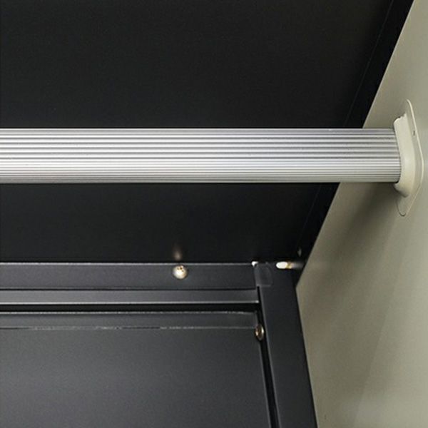 Modern Metal Wardrobe for Home Matte Finish Cabinet with Hinged Doors