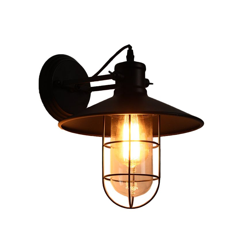 Industrielle Leuchte Leuchte Black Metall Wandlampe für Küchenrestaurant